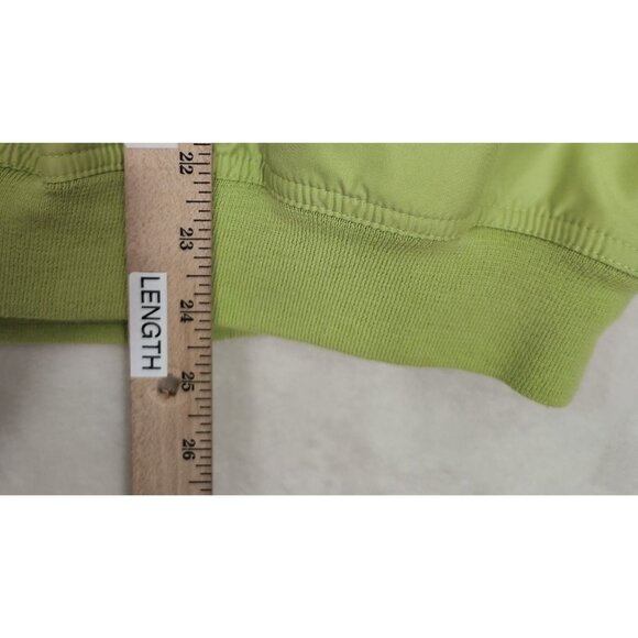 Raes Creek Pullover Windbreaker Womens M Green Golf Vented V-Neck Long Sleeve - Picture 10 of 10